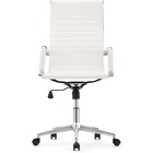Компьютерное кресло Reus pu металл/экокожа, хром/белый 55x67x107 см - Фото 3