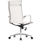 Компьютерное кресло Reus pu металл/экокожа, хром/белый 55x67x107 см - Фото 5