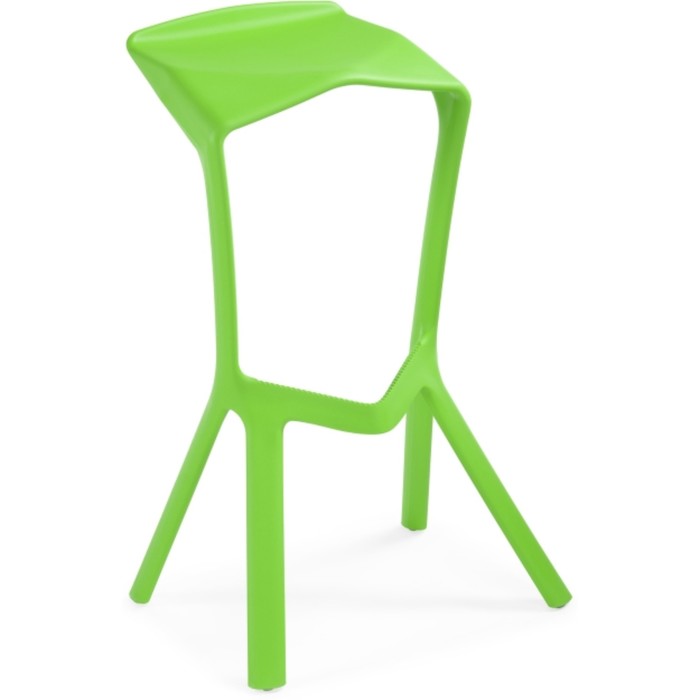 Стул барный Mega пластик, зеленый 50x43x80 см - Фото 1