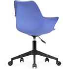 Компьютерное кресло Tulin пластик/экокожа, черный/синий 60x60x83 см - Фото 4