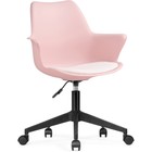 Компьютерное кресло Tulin пластик/экокожа, черный/розовый/белый 60x60x83 см - фото 110624862