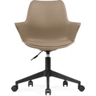 Компьютерное кресло Tulin пластик/экокожа, черный/бежевый 60x60x83 см - Фото 2