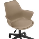 Компьютерное кресло Tulin пластик/экокожа, черный/бежевый 60x60x83 см - Фото 5