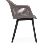 Пластиковый стул Crocs пластик/ткань рогожка, черный/серый 55x60x76 см 10509452