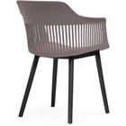 Пластиковый стул Crocs пластик/ткань рогожка, черный/серый 55x60x76 см 10509452