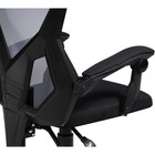 Кресло игровое Torino пластик/ткань, черный 58x60x114 см - Фото 8