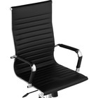 Компьютерное кресло Reus pu металл/экокожа, хром/черный 55x67x107 см - Фото 6