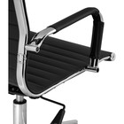 Компьютерное кресло Reus pu металл/экокожа, хром/черный 55x67x107 см - Фото 8