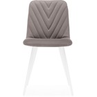 Стул на металлокаркасе Ральф металл/велюр, белый/латте 44x53x83 см  (артикул 10509496)  большой выбор товаров оптом и в розницу по низким ценам с доставкой