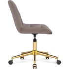 Компьютерное кресло Честер металл/велюр, золотой/латте 49x60x84 см 10509511