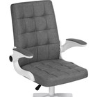 Компьютерное кресло Elga пластик/ткань, белый/серый 63x59x96 см - Фото 6