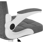 Компьютерное кресло Elga пластик/ткань, белый/серый 63x59x96 см - Фото 7