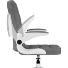 Компьютерное кресло Elga пластик/ткань, белый/серый 63x59x96 см - Фото 8