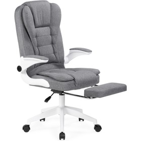 Компьютерное кресло Mitis пластик/ткань, белый/серый 62x64x103 см