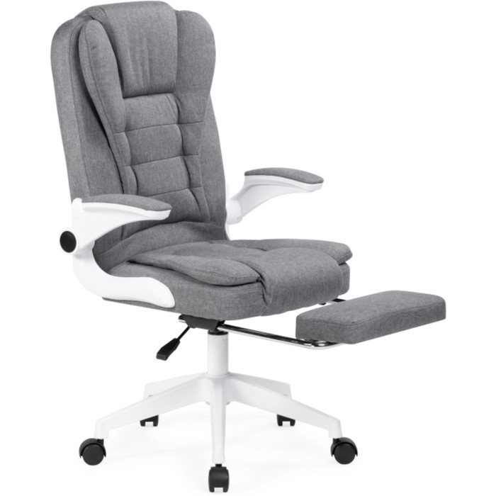 Компьютерное кресло Mitis пластик/ткань, белый/серый 62x64x103 см - Фото 1