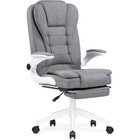 Компьютерное кресло Mitis пластик/ткань, белый/серый 62x64x103 см - фото 123119909