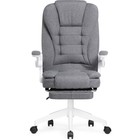 Компьютерное кресло Mitis пластик/ткань, белый/серый 62x64x103 см - фото 123119910