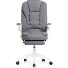 Компьютерное кресло Mitis пластик/ткань, белый/серый 62x64x103 см - фото 123119911