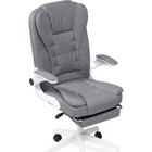 Компьютерное кресло Mitis пластик/ткань, белый/серый 62x64x103 см - фото 123119914