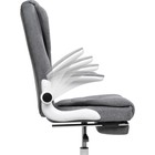 Компьютерное кресло Mitis пластик/ткань, белый/серый 62x64x103 см - фото 123119917