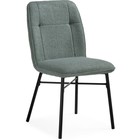Стул на металлокаркасе Denis металл/ткань букле, черный/оливковый 46x59x87 см 10509525