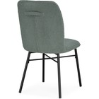 Стул на металлокаркасе Denis металл/ткань букле, черный/оливковый 46x59x87 см 10509525