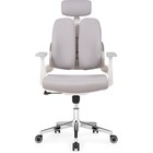 Кресло игровое Hiba металл/ткань, серый/серый 65x62x108 см - фото 121969642