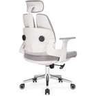 Кресло игровое Hiba металл/ткань, серый/серый 65x62x108 см - фото 121969644