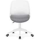 Компьютерное кресло Zarius пластик/ткань, серый/белый/серый 58x58x83 см - фото 121969652