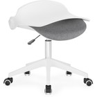 Компьютерное кресло Zarius пластик/ткань, серый/белый/серый 58x58x83 см - фото 121969655