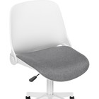 Компьютерное кресло Zarius пластик/ткань, серый/белый/серый 58x58x83 см - фото 121969656