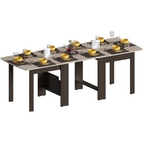 Стол деревянный СтК7 ЛДСП, венге/дуб молочный 34,2x86,6x78,5 см  (артикул 10509551)  большой выбор товаров оптом и в розницу по низким ценам с доставкой