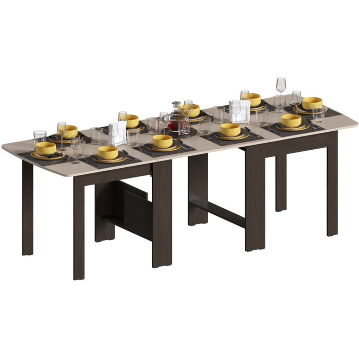 Стол деревянный СтК7 ЛДСП, венге/дуб молочный 34,2x86,6x78,5 см - Фото 1