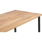 Обеденный стол Дилан Лофт металл, дуб вотан/черный 120x60x100 см - Фото 5