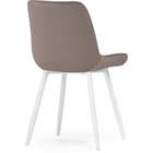 Стул на металлокаркасе Седа К металл/велюр, белый/латте 50x56x82 см 10509603