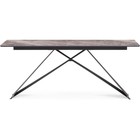 Стол стеклянный Ноттингем металл, черный 90x180x74 см - Фото 2