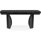 Керамический стол Готланд черный мрамор/черный металл 90x160(220)x79 см - Фото 2