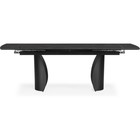 Керамический стол Готланд черный мрамор/черный металл 90x160(220)x79 см - Фото 3
