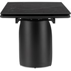 Керамический стол Готланд черный мрамор/черный металл 90x160(220)x79 см - Фото 4