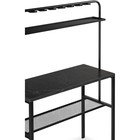 Барный стол Нари файерстоун/черный матовый металл, черный 50x120x171 см - Фото 4