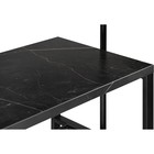 Барный стол Нари файерстоун/черный матовый металл, черный 50x120x171 см - Фото 5