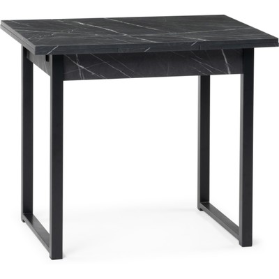 Стол деревянный Форли файерстоун/черный матовый металл, черный 67x90(150)x77 см