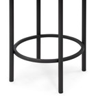 Стул барный Сайпл металл/велюр, черный/бежевый 40x40x74 см 10509708