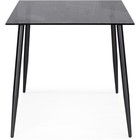 Стол стеклянный Smoke окрашенный металл, черный 80x120x75 см - Фото 3