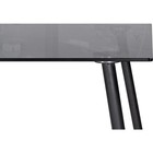 Стол стеклянный Smoke окрашенный металл, черный 80x120x75 см - Фото 5