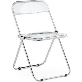 Пластиковый стул Fold складной, металл/пластик, прозрачный 43x46x81 см