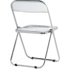 Пластиковый стул Fold складной, металл/пластик, прозрачный 43x46x81 см - Фото 5