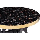 Стол деревянный Selina металл, черный 80x80x72 см  (артикул 10509727)  большой выбор товаров оптом и в розницу по низким ценам с доставкой