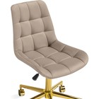Компьютерное кресло Честер бежевый (california 102) металл/велюр, золотой/бежевый 49x60x84 см   1050 - Фото 6