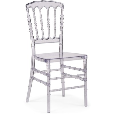 Пластиковый стул Chiavari 1 пластик, прозрачный 40x45x90 см
